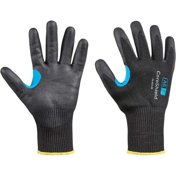Honeywell - Size M (8), ANSI Cut Lvl A6, Puncture Lvl 1, Abrasion Lvl 6, Nitrile Coated Cut Resistant Gloves - Exact Tool & Supply