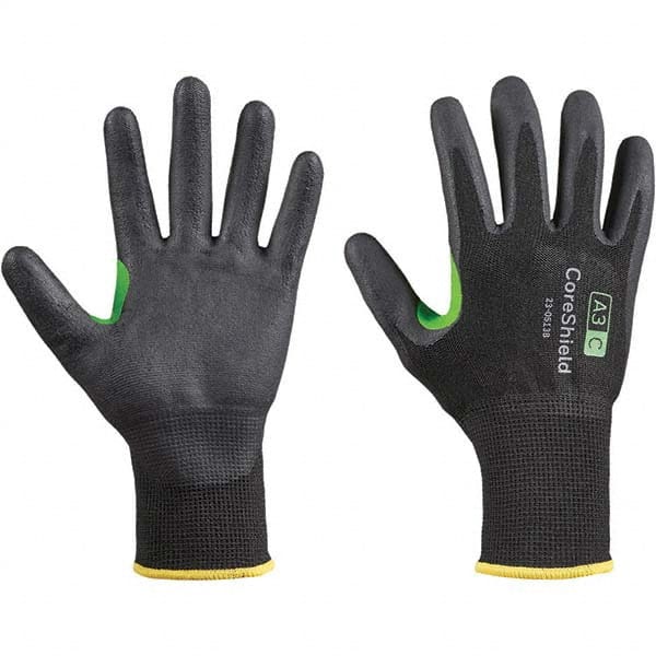 Honeywell - Size M (8), ANSI Cut Lvl A3, Puncture Lvl 1, Abrasion Lvl 6, Nitrile Coated Cut Resistant Gloves - Exact Tool & Supply