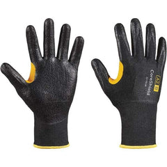Honeywell - Size M (8), ANSI Cut Lvl A2, Puncture Lvl 1, Abrasion Lvl 6, Nitrile Coated Cut Resistant Gloves - Exact Tool & Supply