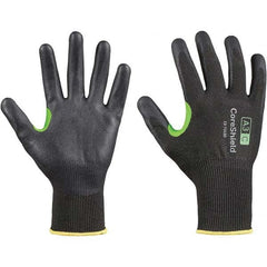Honeywell - Size L (9), ANSI Cut Lvl A3, Puncture Lvl 1, Abrasion Lvl 6, Nitrile Coated Cut Resistant Gloves - Exact Tool & Supply