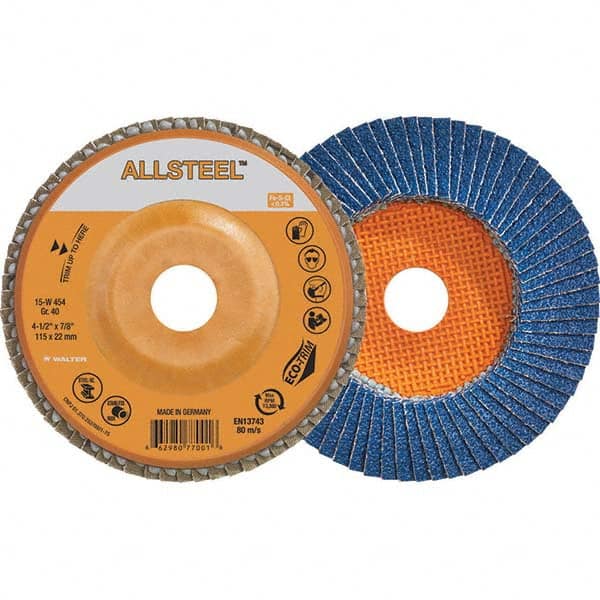 WALTER Surface Technologies - Flap Discs Abrasive Type: Coated Flap Disc Type: Type 27 - Exact Tool & Supply