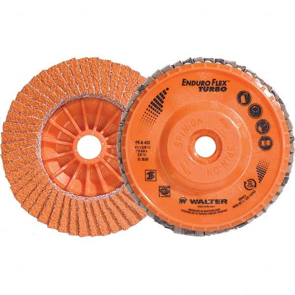 WALTER Surface Technologies - Flap Discs Abrasive Type: Coated Flap Disc Type: Type 27 - Exact Tool & Supply
