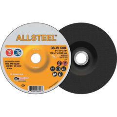 WALTER Surface Technologies - Depressed-Center Wheels Wheel Diameter (Inch): 6 Wheel Thickness (Inch): 1/4 - Exact Tool & Supply