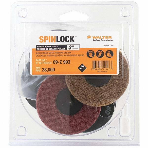 WALTER Surface Technologies - Flap Wheel Kits Abrasive Type: Coated; Non-Woven Abrasive Material: Aluminum Oxide - Exact Tool & Supply