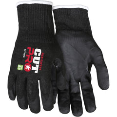 MCR Safety - Size L, ANSI Cut Lvl A9, Puncture Lvl 5, Abrasion Lvl 3, Nitrile Coated Cut & Puncture Resistant Gloves - Exact Tool & Supply