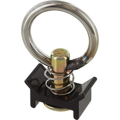 US Cargo Control - Cargo Beams & Track Fittings Type: Single Stud Fitting W/Round Ring - Black Load Capacity (Lb.): 1333.000 (Pounds) - Exact Tool & Supply