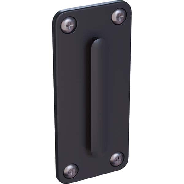 Trafford Industrial - Barrier Parts & Accessories Type: Wall Plate Color: Black - Exact Tool & Supply