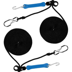 The Perfect Bungee - Stretch Tie Downs Type: Rope Lock Tie Down End Type: S Hook; Galvanized Gated Hook - Exact Tool & Supply