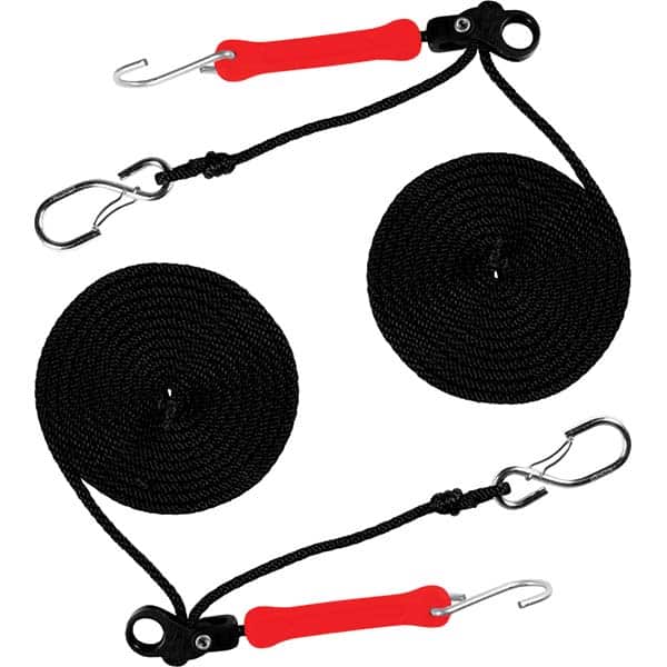 The Perfect Bungee - Stretch Tie Downs Type: Rope Lock Tie Down End Type: S Hook; Galvanized Gated Hook - Exact Tool & Supply