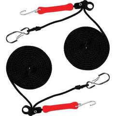 The Perfect Bungee - Stretch Tie Downs Type: Rope Lock Tie Down End Type: S Hook; Galvanized Gated Hook - Exact Tool & Supply