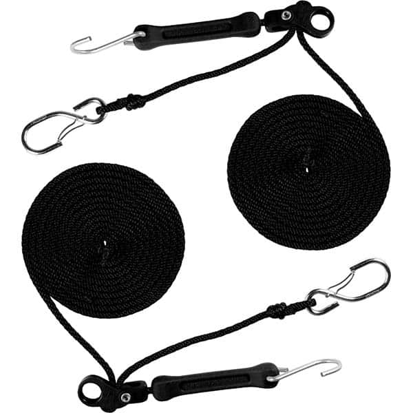 The Perfect Bungee - Stretch Tie Downs Type: Rope Lock Tie Down End Type: S Hook; Galvanized Gated Hook - Exact Tool & Supply