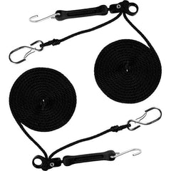 The Perfect Bungee - Stretch Tie Downs Type: Rope Lock Tie Down End Type: S Hook; Galvanized Gated Hook - Exact Tool & Supply