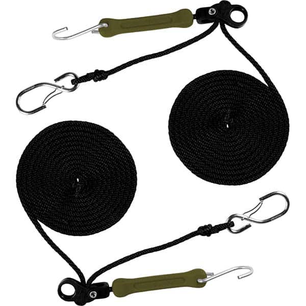 The Perfect Bungee - Stretch Tie Downs Type: Rope Lock Tie Down End Type: S Hook; Galvanized Gated Hook - Exact Tool & Supply