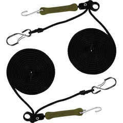 The Perfect Bungee - Stretch Tie Downs Type: Rope Lock Tie Down End Type: S Hook; Galvanized Gated Hook - Exact Tool & Supply