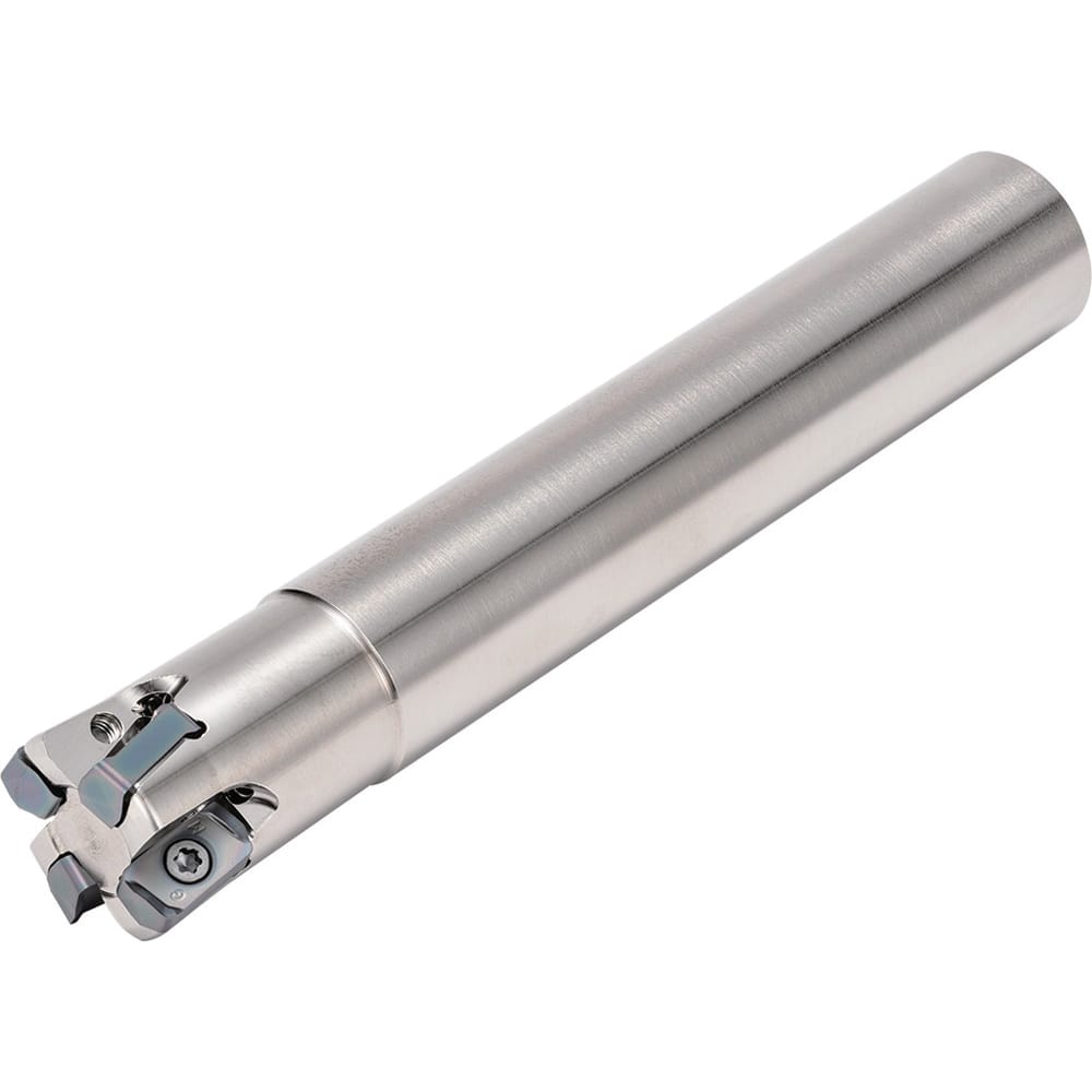 Kyocera - Indexable High-Feed End Mills; Cutting Diameter (mm): 23.75 ; Cutting Diameter (Inch): 0.9350 ; Cutting Diameter (Decimal Inch): 0.9350 ; Maximum Depth of Cut (mm): 1.00 ; Shank Type: Cylindrical ; Shank Diameter (Decimal Inch): 1-1/4 - Exact Tool & Supply