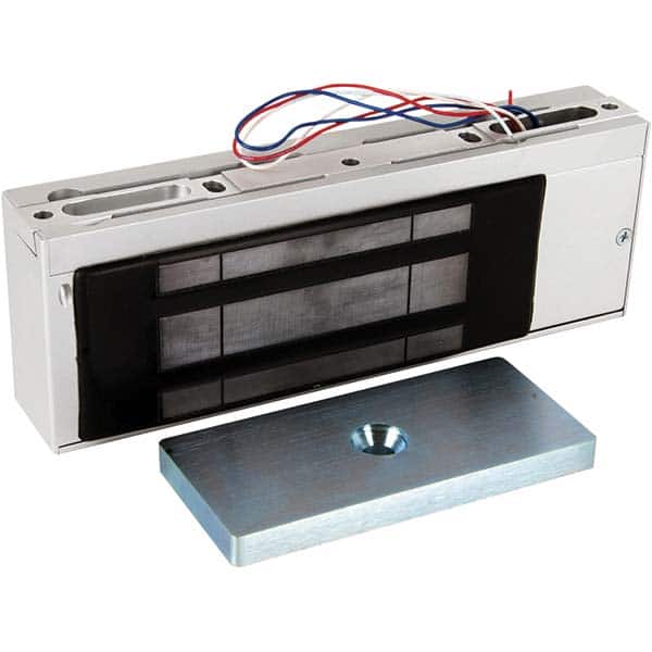Securitron - Electromagnet Locks Average Magnetic Pull (Lb.): 1200.000 (Pounds) Length (Inch): 10-1/2 - Exact Tool & Supply