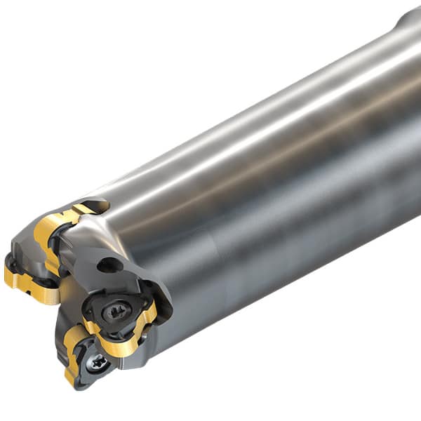 Iscar - Indexable Copy End Mills Maximum Depth of Cut (mm): 1.00 Maximum Depth of Cut (Decimal Inch): 0.0390 - Exact Tool & Supply