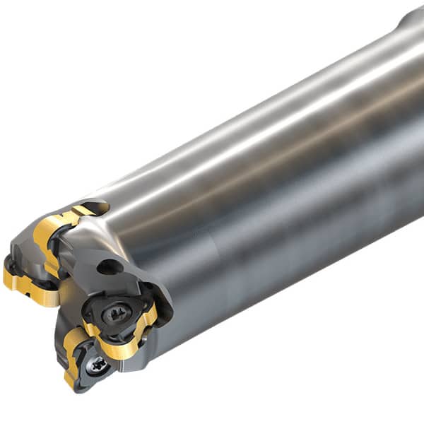 Iscar - Indexable Copy End Mills Maximum Depth of Cut (mm): 1.00 Maximum Depth of Cut (Decimal Inch): 0.0390 - Exact Tool & Supply
