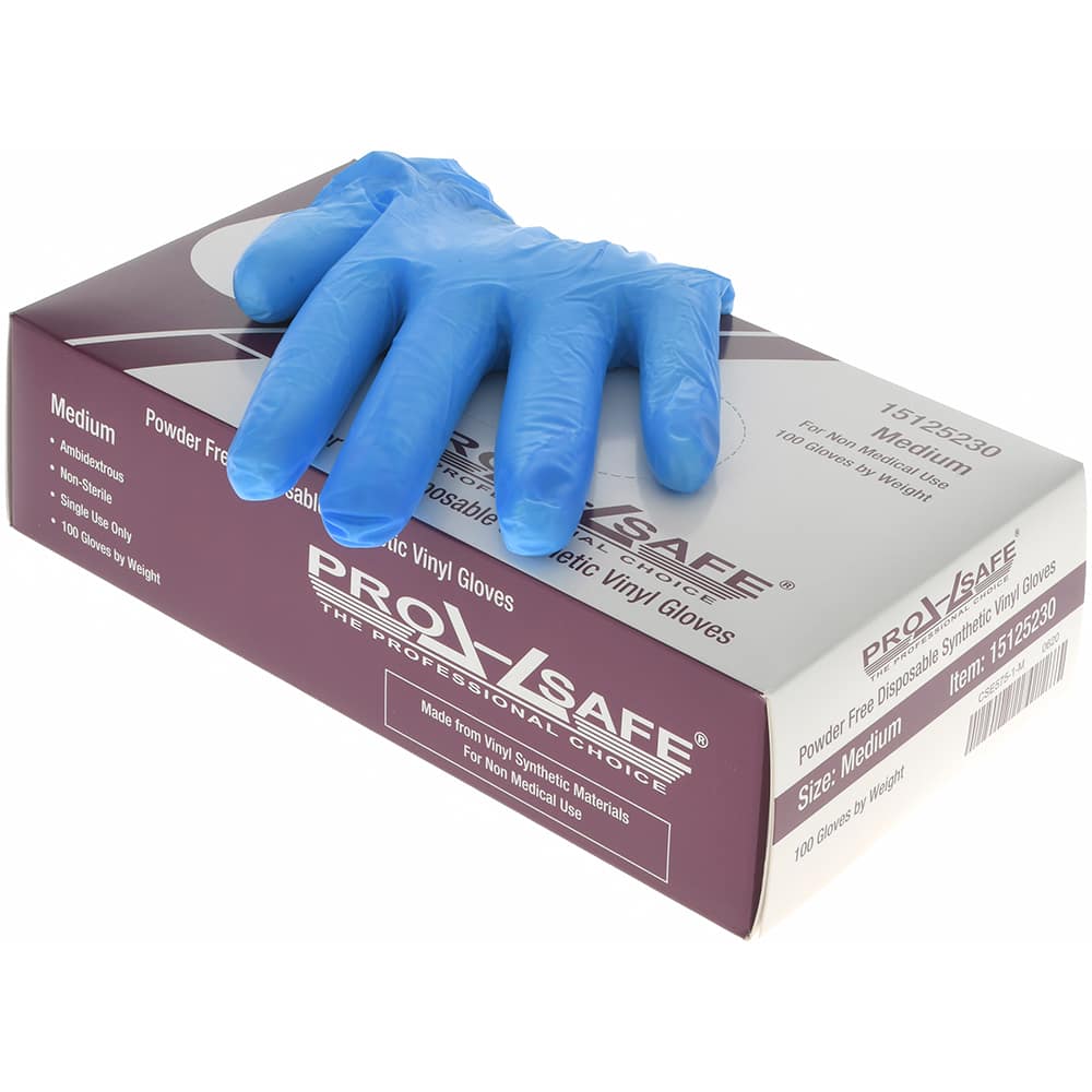 PRO-SAFE - Size M, 3 mil, Synthetic Hybrid Disposable Gloves - Exact Tool & Supply