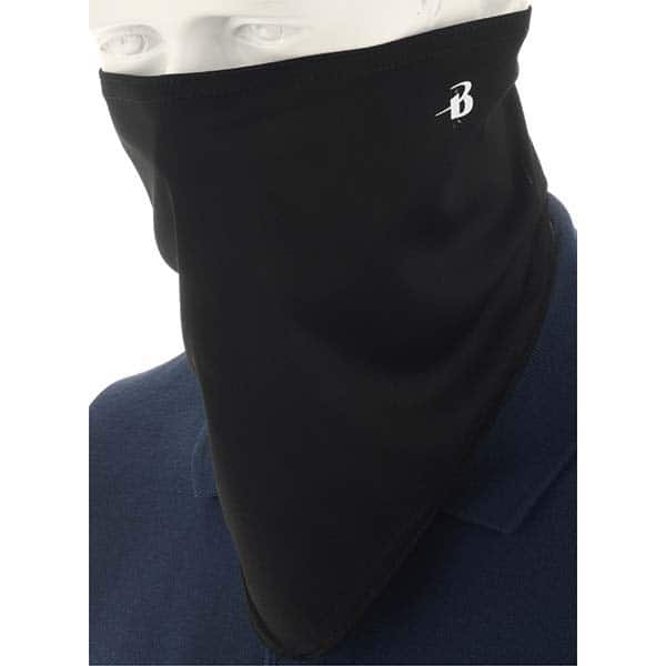 PRO-SAFE - 10 Pack, Size Universal Black Bandana Design Washable Face Mask - Exact Tool & Supply