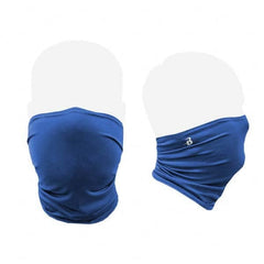 Badger Sport - Pack of (100), Size S/M Royal Blue Gaiter Design Washable Face Mask - Exact Tool & Supply