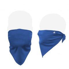 Badger Sport - 100 Pack, Size Universal Royal Blue Bandana Design Washable Face Mask - Exact Tool & Supply