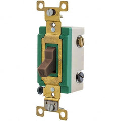 Bryant Electric - Wall & Dimmer Light Switches Switch Type: Three Way Switch Operation: Toggle - Exact Tool & Supply