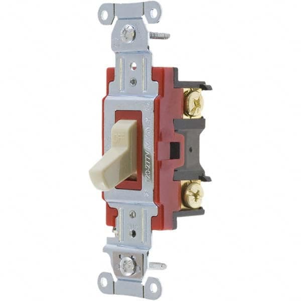 Bryant Electric - Wall & Dimmer Light Switches Switch Type: Three Way Switch Operation: Toggle - Exact Tool & Supply