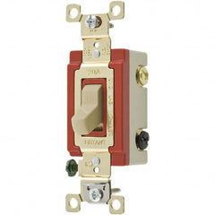 Bryant Electric - Wall & Dimmer Light Switches Switch Type: Four Way Switch Operation: Toggle - Exact Tool & Supply