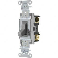Bryant Electric - Wall & Dimmer Light Switches Switch Type: Three Way Switch Operation: Toggle - Exact Tool & Supply