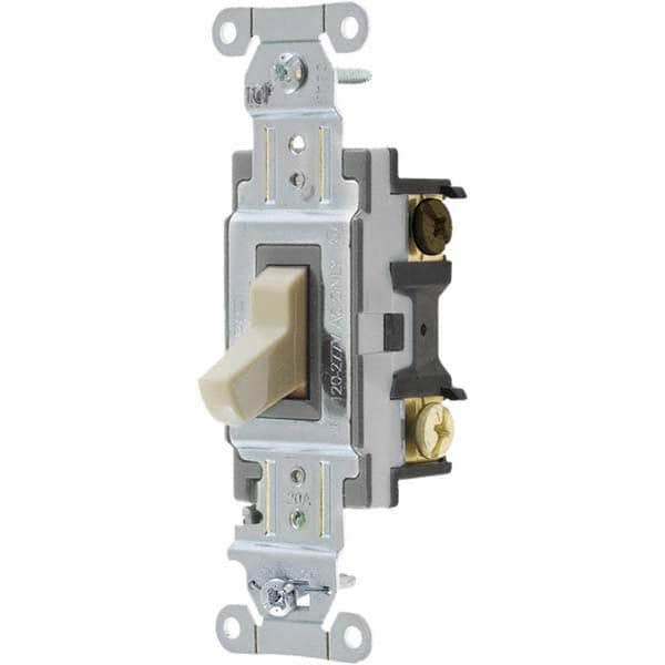 Bryant Electric - Wall & Dimmer Light Switches Switch Type: Four Way Switch Operation: Toggle - Exact Tool & Supply