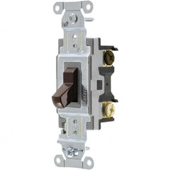 Bryant Electric - Wall & Dimmer Light Switches Switch Type: Three Way Switch Operation: Toggle - Exact Tool & Supply
