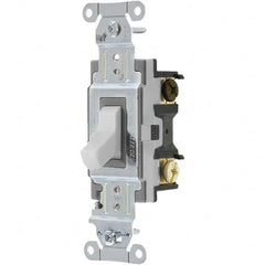 Bryant Electric - Wall & Dimmer Light Switches Switch Type: Three Way Switch Operation: Toggle - Exact Tool & Supply