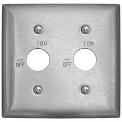 Bryant Electric - Wall Plates Wall Plate Type: Switch Plates Color: Metallic - Exact Tool & Supply