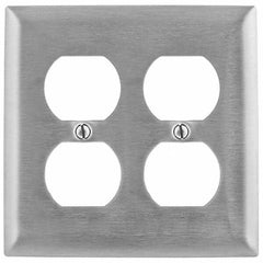 Bryant Electric - Wall Plates Wall Plate Type: Outlet Wall Plates Color: Metallic - Exact Tool & Supply
