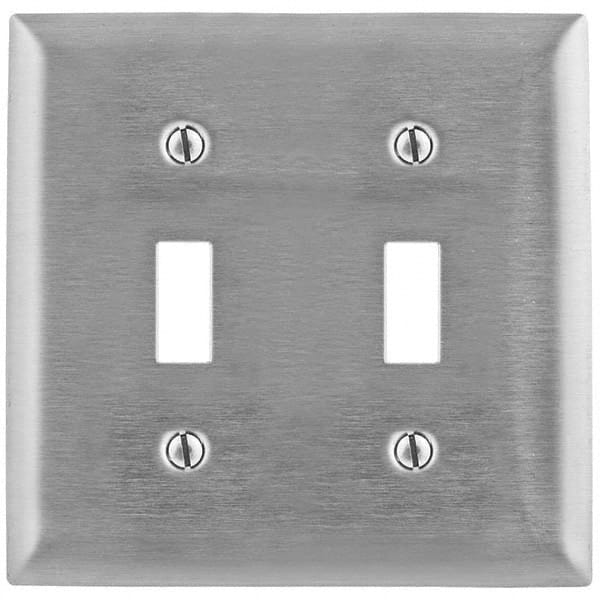 Bryant Electric - Wall Plates Wall Plate Type: Switch Plates Color: Metallic - Exact Tool & Supply