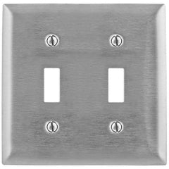 Bryant Electric - Wall Plates Wall Plate Type: Switch Plates Color: Metallic - Exact Tool & Supply