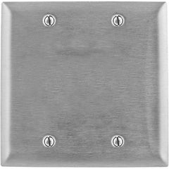 Bryant Electric - Wall Plates Wall Plate Type: Blank Wall Plate Color: Metallic - Exact Tool & Supply