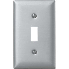 Bryant Electric - Wall Plates Wall Plate Type: Switch Plates Color: Metallic - Exact Tool & Supply