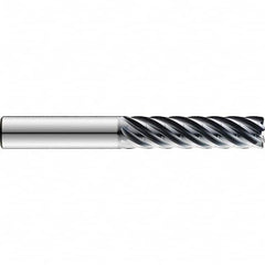 SGS - 1/2" Diam 7 Flute Solid Carbide 0.06" Corner Radius End Mill - Exact Tool & Supply