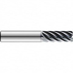 SGS - 1/2", 2" LOC, 1/2" Shank Diam, 4" OAL, 7 Flute Solid Carbide Square End Mill - Exact Tool & Supply