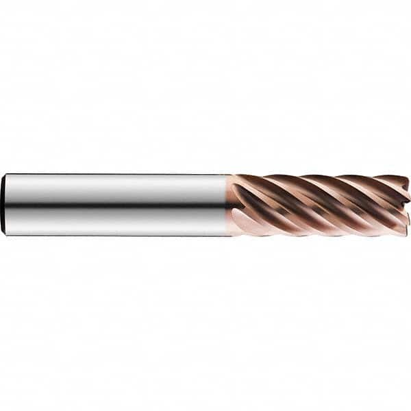 SGS - 1/2", 2" LOC, 1/2" Shank Diam, 4" OAL, 7 Flute Solid Carbide Square End Mill - Exact Tool & Supply