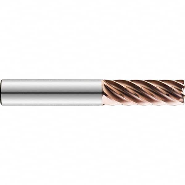 SGS - 1/2" Diam 7 Flute Solid Carbide 0.06" Corner Radius End Mill - Exact Tool & Supply