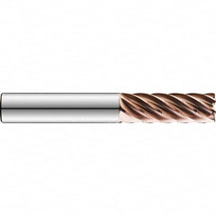 SGS - 1/2" Diam 7 Flute Solid Carbide 0.06" Corner Radius End Mill - Exact Tool & Supply