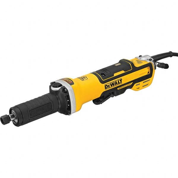 DeWALT - 1/4" Collet, 7,500-25,000 RPM, Inline, Electric Die Grinder - Exact Tool & Supply