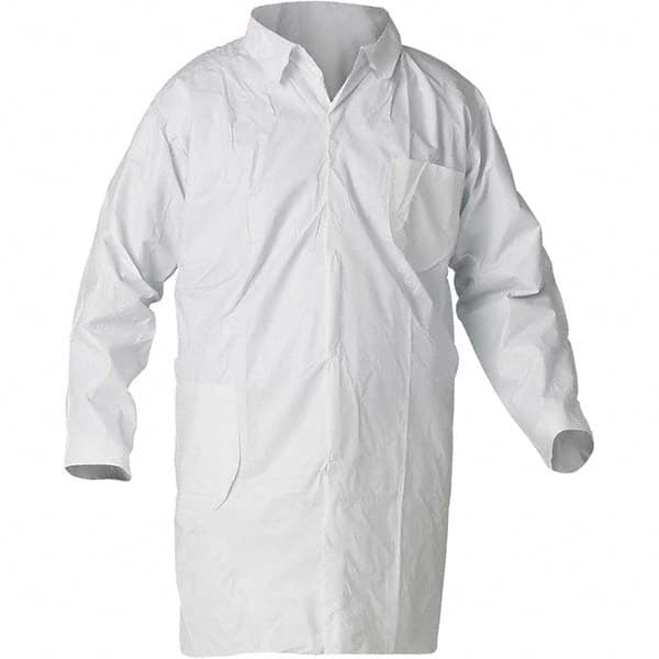 KleenGuard - Pack of (30) Size XL White Lab Coat - Exact Tool & Supply