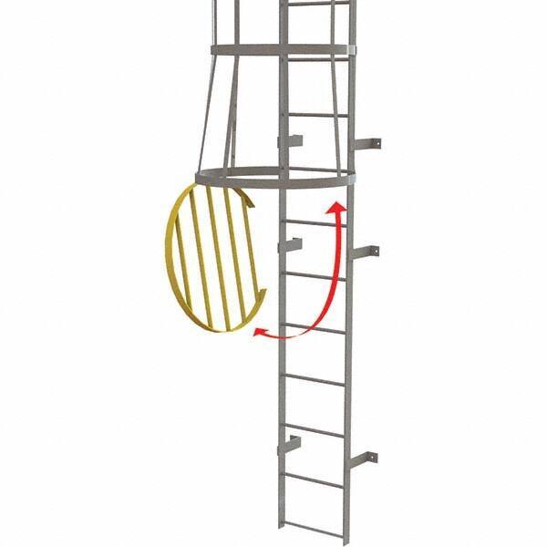 TRI-ARC - Ladder Accessories Type: Door For Use With: Tri-Arc Fixed Yellow Steel Cage Ladders - Exact Tool & Supply
