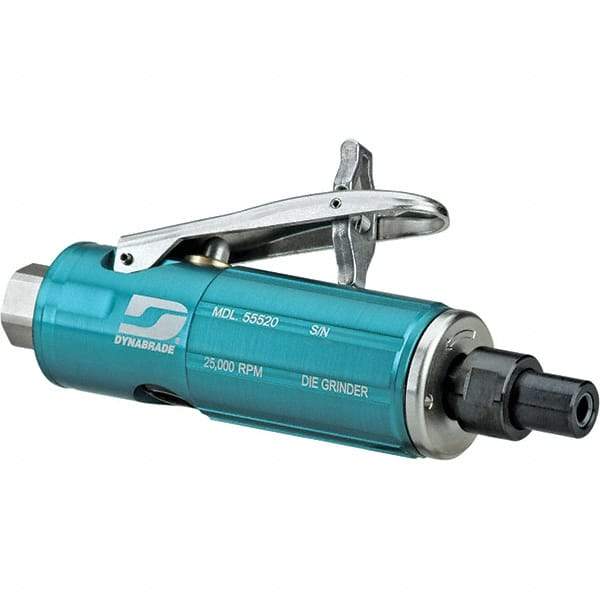 Dynabrade - Air Die Grinders Type: Straight Die Grinder Collet Size (Inch): 1/4 - Exact Tool & Supply