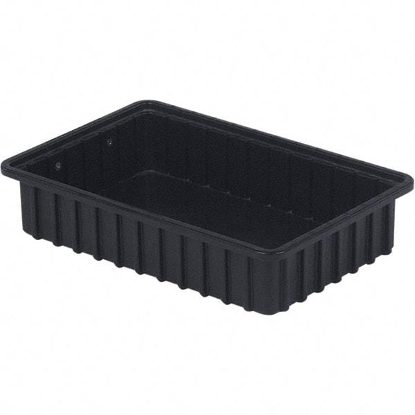 LEWISBins+ - 10-7/8" Wide x 3-1/2" High, Black Bin Divider Box - Use with DV1035 Short - Exact Tool & Supply
