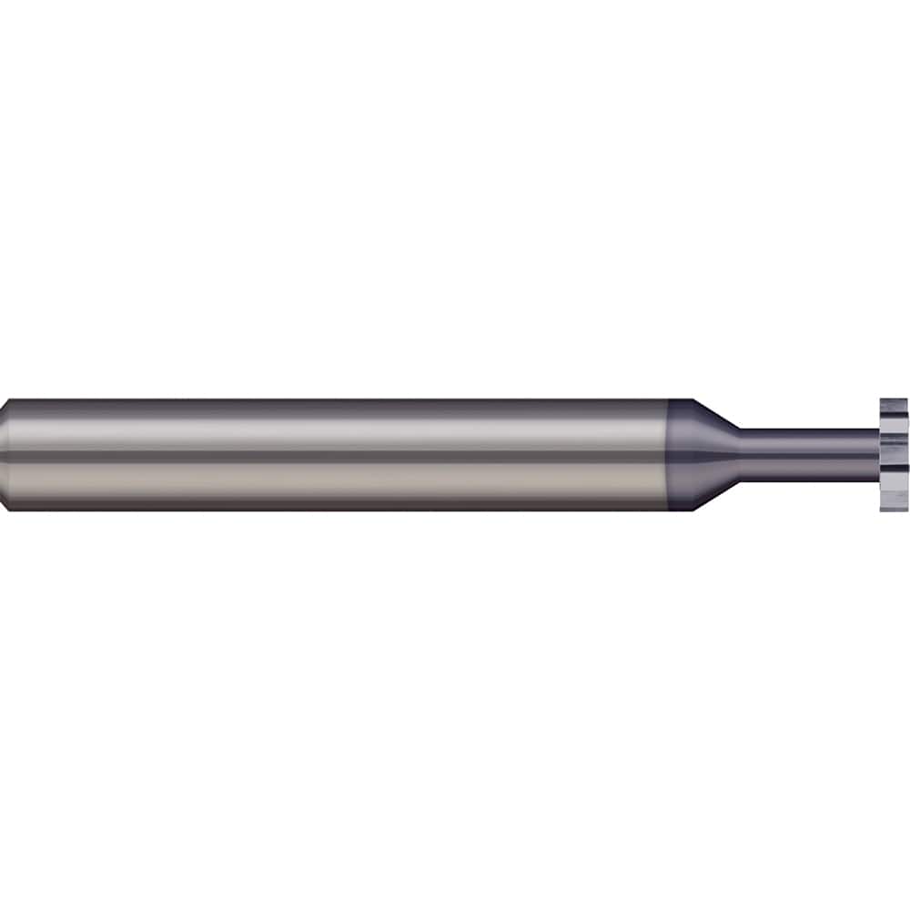 Micro 100 - 3/8" Cut Diam, 3/16" Cut Width, 3/8" Shank, Straight-Tooth Woodruff Keyseat Cutter - Exact Tool & Supply